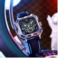 Fully Automatic Mechanical Watch New Concept Full -transparent Diamond Waterproof Strong Luminous Fashion Trend Men's Watch